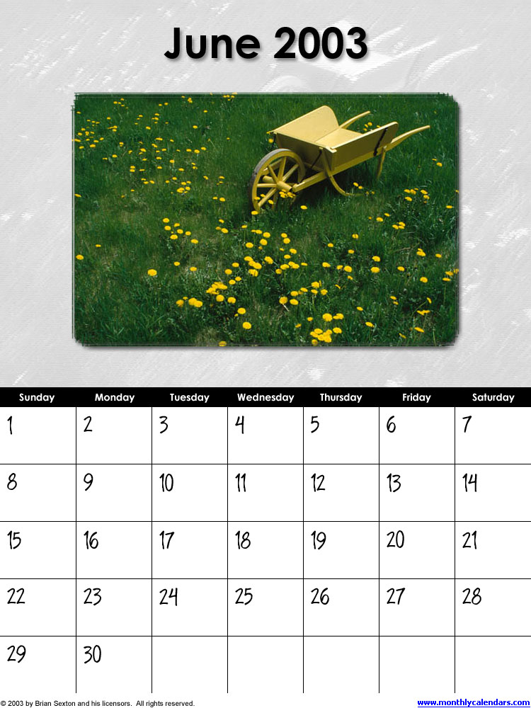 CalendarWorks Portfolio CalendarWorks 2003