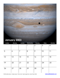 January 2003 Calendar #1