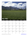 May 2003 Calendar #1